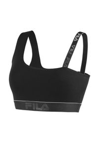 Stanik sportowy Bielizna Damska Fila woman bra 1 pack. Kolor: czarny. Materiał: bawełna. Sport: fitness