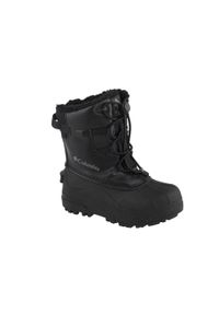 columbia - Śniegowce do wędrówek po śniegu chłopięce Columbia Bugaboot Celsius WP Snow Boot. Kolor: wielokolorowy, czarny. Materiał: guma, materiał, syntetyk, wełna. Sezon: zima