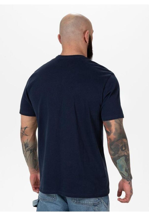 PITBULL - Koszulka bawełniana sportowa t-shirt dla dorosłych Garment Washed USA Cal. Kolor: niebieski, wielokolorowy, biały. Materiał: bawełna