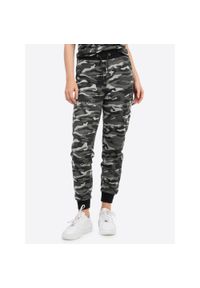 Damskie spodnie dresowe Lonsdale Collyhurst. Kolor: wielokolorowy, szary, zielony, brązowy. Materiał: dresówka #1