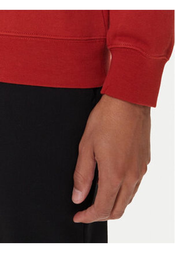 United Colors of Benetton - United Colors Of Benetton Bluza 342ZU1093 Bordowy Regular Fit. Kolor: czerwony. Materiał: bawełna