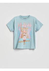 Reserved - T-shirt Def Leppard - jasnoniebieski. Kolor: niebieski. Materiał: bawełna #1
