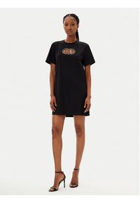 MET Sukienka codzienna M10 306AB Czarny Slim Fit. Okazja: na co dzień. Kolor: czarny. Materiał: bawełna. Typ sukienki: proste. Styl: casual #4
