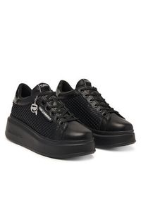 Karl Lagerfeld - KARL LAGERFELD Sneakersy KL63577N Czarny. Kolor: czarny. Materiał: skóra #4