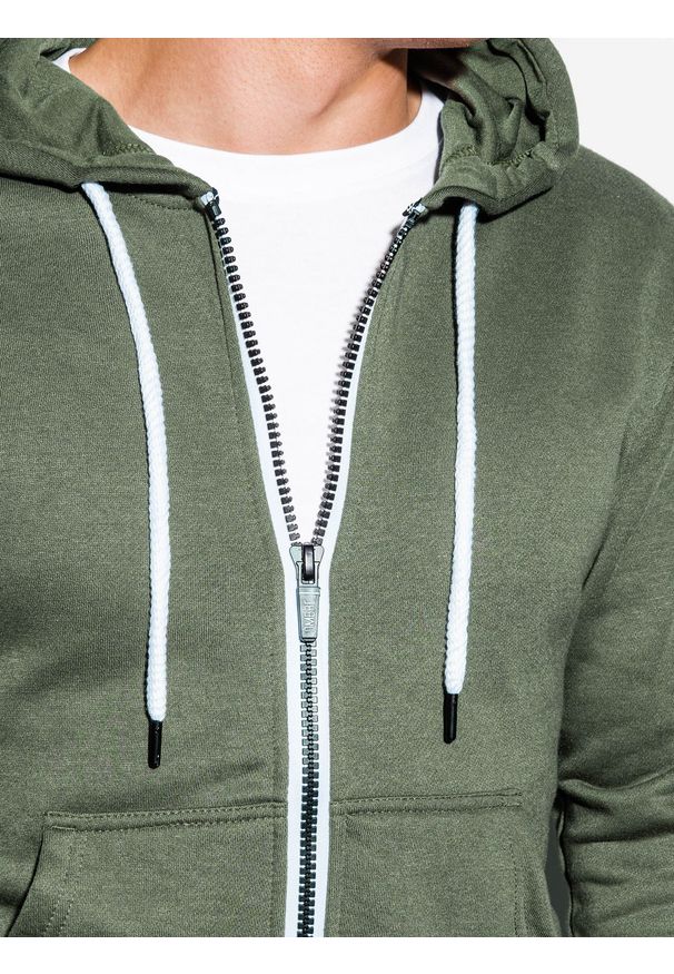 Brązowa bluza Ombre Clothing z kapturem, klasyczna