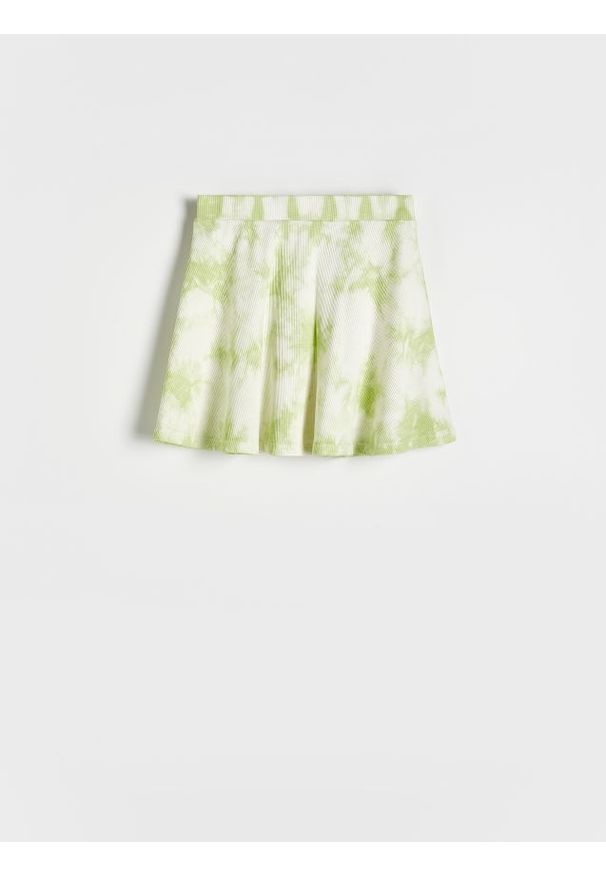 Reserved - Spódnica z efektem tie dye - jasnozielony. Kolor: zielony. Materiał: bawełna
