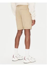 Tommy Jeans Szorty materiałowe Scanton DM0DM21950 Beżowy Slim Fit. Kolor: beżowy. Materiał: bawełna