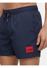Hugo - HUGO Szorty kąpielowe Dominica 50493450 Granatowy Regular Fit. Kolor: niebieski. Materiał: syntetyk #2