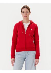 Guess Jeans Bluza W4YQ03 KC811 Czerwony Regular Fit. Kolor: czerwony. Materiał: bawełna
