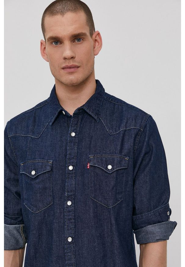 Levi's® - Levi's - Koszula bawełniana. Okazja: na co dzień, na spotkanie biznesowe. Typ kołnierza: kołnierzyk klasyczny. Kolor: niebieski. Materiał: bawełna. Styl: klasyczny, casual, biznesowy