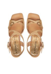 Hispanitas Sandały HV264814 C003 Złoty. Kolor: złoty. Materiał: skóra #6