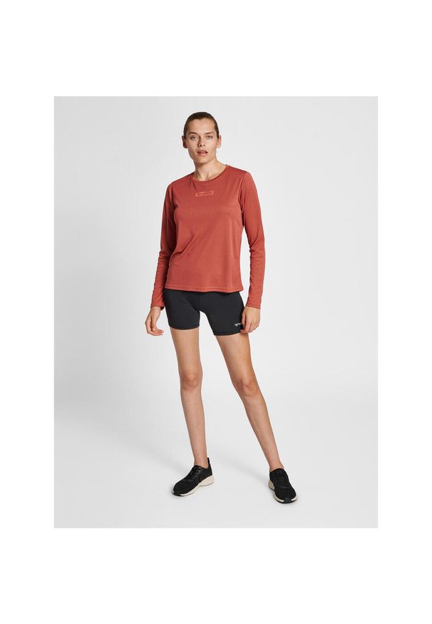 Damska koszulka z długim rękawem Hummel Te Tola. Kolor: czerwony. Materiał: tkanina, poliester. Długość rękawa: długi rękaw. Długość: długie. Sport: fitness, piłka ręczna