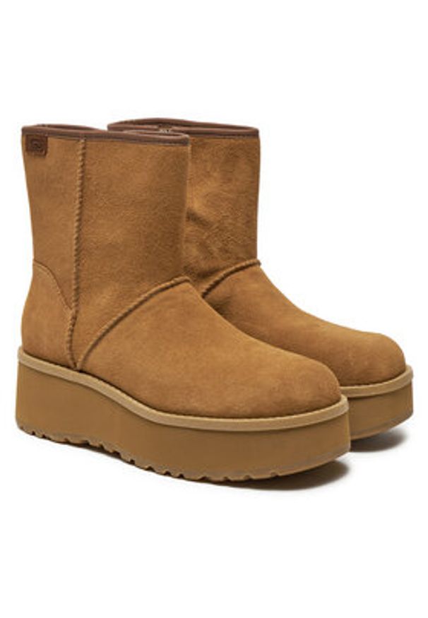 Ugg Botki W Cityfunc Mid 1158196 Brązowy. Kolor: brązowy. Materiał: skóra