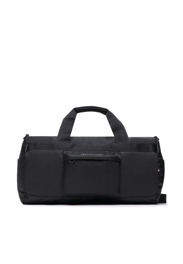 TOMMY HILFIGER - Tommy Hilfiger Torba weekendowa Th Skyline Duffle AM0AM10913 Czarny. Kolor: czarny. Materiał: materiał