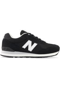 Buty męskie New Balance ML515BLK – czarne. Okazja: na co dzień. Kolor: czarny. Materiał: zamsz, skóra, materiał, syntetyk. Szerokość cholewki: normalna #1