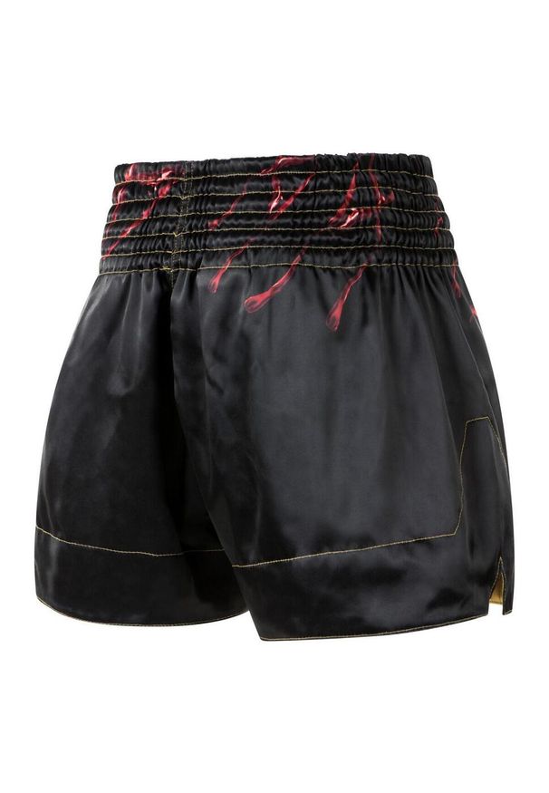 Spodenki Muay Thai męskie EXTREME HOBBY SANTA MUERTE. Kolor: czarny. Materiał: poliester