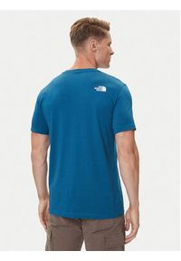 The North Face T-Shirt Easy NF0A8A6C Niebieski Regular Fit. Kolor: niebieski. Materiał: bawełna