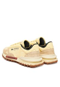Lacoste Sneakersy Elite Active 7-50SFA0078 Żółty. Kolor: żółty. Materiał: materiał #3