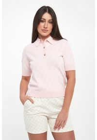 Polo damskie z logo Kella JOOP!. Typ kołnierza: polo #1