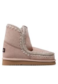 Mou Śniegowce Eskimo 18 FW101001A Różowy. Kolor: różowy. Materiał: zamsz, skóra