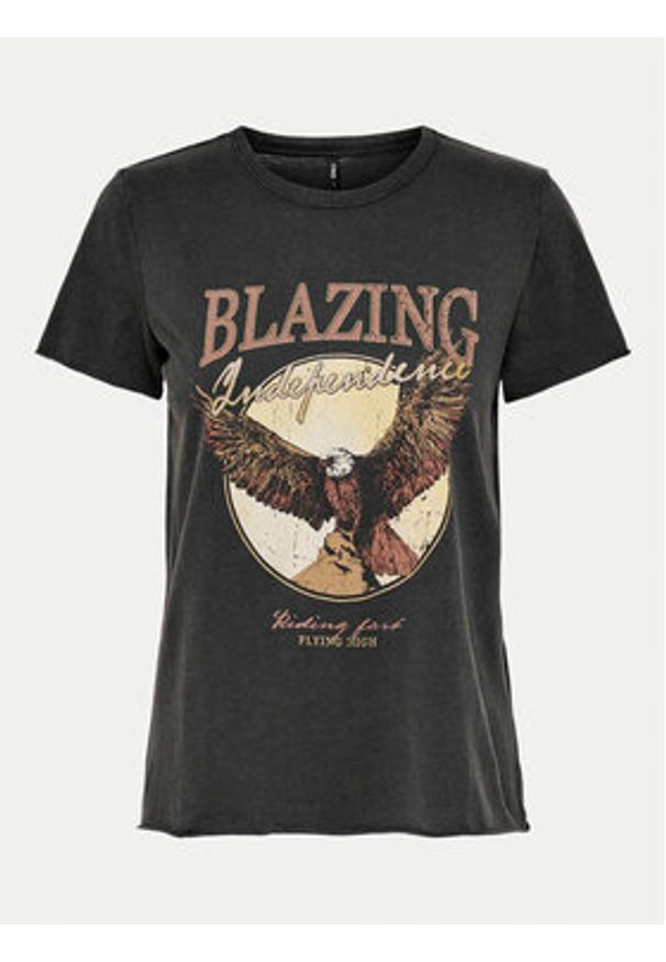 only - ONLY T-Shirt Lucy 15215721 Czarny Regular Fit. Kolor: czarny. Materiał: bawełna