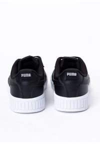 Sneakersy damskie czarne Puma Carina 2.0 Tape. Okazja: na plażę. Zapięcie: pasek. Kolor: czarny. Materiał: guma, materiał, skóra. Szerokość cholewki: normalna. Sezon: lato. Sport: tenis #2