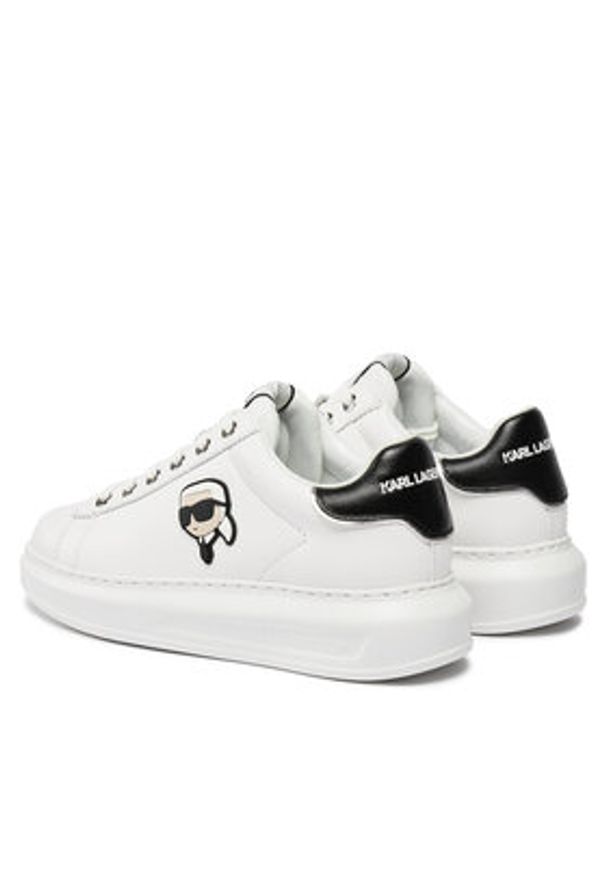 Karl Lagerfeld - KARL LAGERFELD Sneakersy KL62530N Biały. Kolor: biały. Materiał: skóra