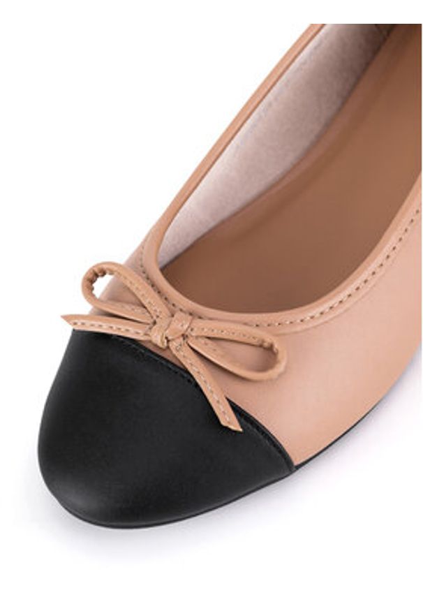 Jenny - JENNY Baleriny LH24014-1 Beżowy. Kolor: beżowy. Materiał: syntetyk, materiał