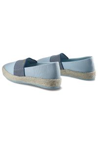 Big-Star - Niebieskie Espadryle Big Star Lekkie Damskie Buty. Okazja: na co dzień, na spacer. Zapięcie: pasek. Kolor: niebieski. Materiał: materiał. Sezon: lato. Styl: casual, klasyczny, wakacyjny #9