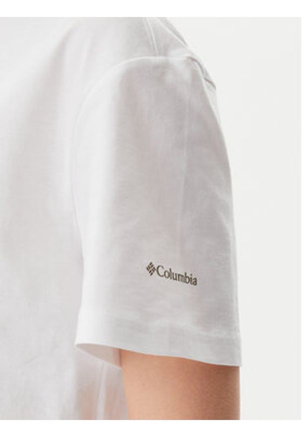columbia - Columbia T-Shirt Rolling Bend™ 2119991 Biały Regular Fit. Kolor: biały. Materiał: bawełna