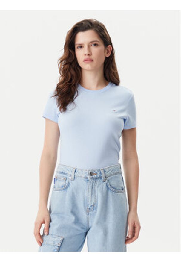 Tommy Jeans Komplet t-shirtów DW0DW21366 Kolorowy Slim Fit. Materiał: bawełna. Wzór: kolorowy