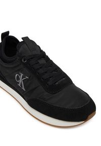 Calvin Klein Sneakersy Retro Runner Sock Laceup Mix Mat YW0YW02060 Czarny. Kolor: czarny. Materiał: materiał #6