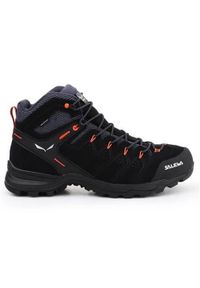 Buty trekkingowe męskie Salewa MS Alp Mate Mid WP. Wysokość cholewki: za kostkę. Zapięcie: sznurówki. Kolor: wielokolorowy, pomarańczowy, czarny, szary. Materiał: materiał, syntetyk. Szerokość cholewki: normalna