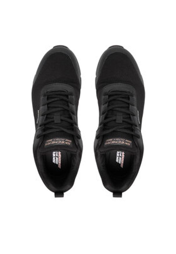 skechers - Skechers Sneakersy Bobs B Flex 117351/BBK Czarny. Kolor: czarny. Materiał: skóra