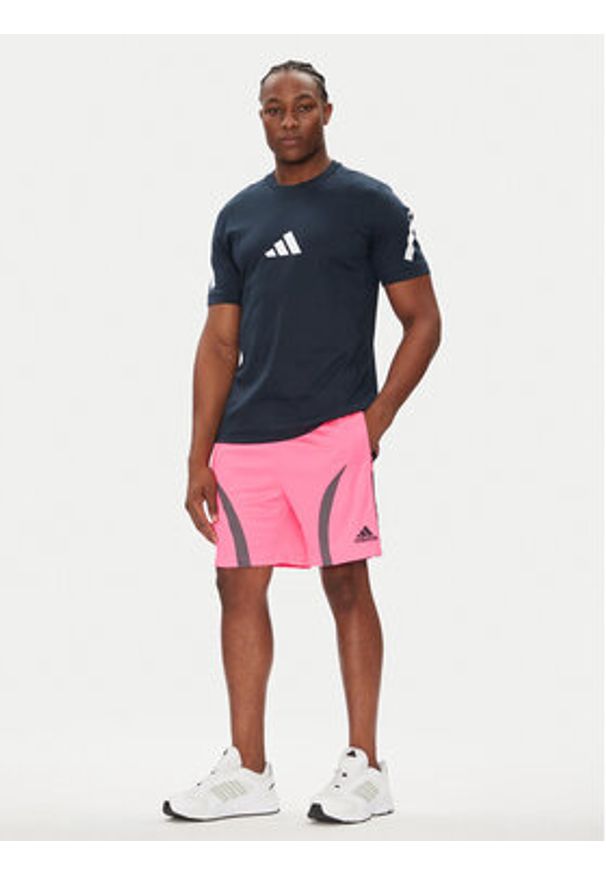 Adidas - adidas Szorty sportowe Teamgeist adicolor JW1343 Różowy Regular Fit. Kolor: różowy. Materiał: syntetyk. Styl: sportowy
