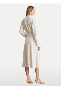 Lauren Ralph Lauren - LAUREN RALPH LAUREN Sukienka koszulowa 200P13687001 Biały Regular Fit. Kolor: biały. Materiał: len. Typ sukienki: koszulowe #3