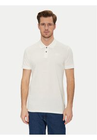 Blend Polo 20717857 Biały Regular Fit. Typ kołnierza: polo. Kolor: biały. Materiał: bawełna