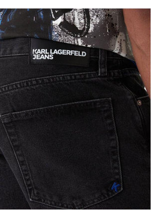 Karl Lagerfeld Jeans Jeansy B1M10039 Czarny Straight Fit. Kolor: czarny