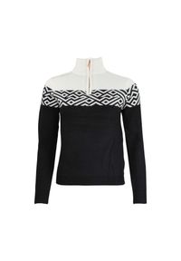 PEAK MOUNTAIN - Bardzowy golf 1/2 zamek damski Peak Mountain. Typ kołnierza: golf. Kolor: czarny. Materiał: polar. Sezon: zima. Sport: golf #1