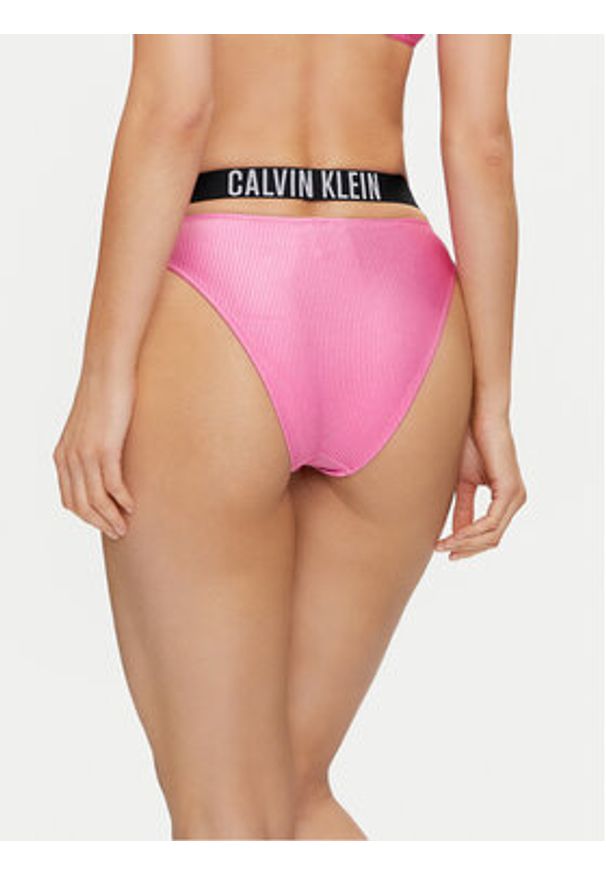 Calvin Klein Swimwear Dół od bikini KW0KW02391 Różowy. Kolor: różowy. Materiał: syntetyk