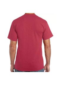 GILDAN - Wrzosowa Koszulka Bawełniana Dla Dorosłych Unisex. Kolor: czerwony. Materiał: bawełna