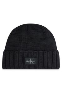 Calvin Klein Czapka Mono Logo Patch K50K512463 Czarny. Kolor: czarny. Materiał: materiał, bawełna