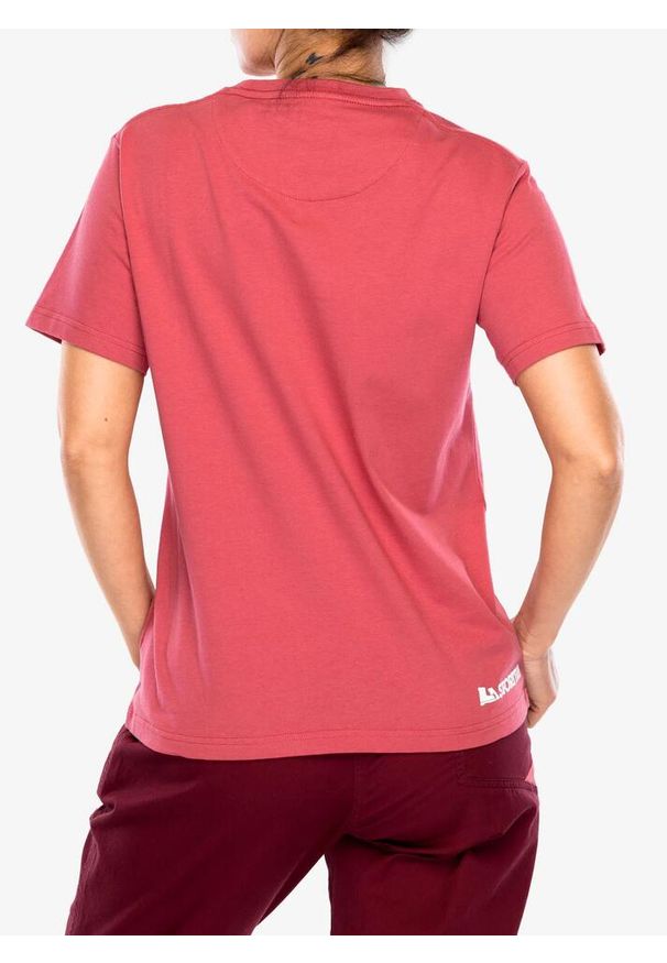 LA SPORTIVA - Koszulka bawełniana damska La Sportiva Moon Climb T-Shirt. Kolor: różowy. Materiał: bawełna