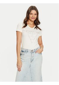 Guess T-Shirt W5RI21 J1314 Écru Regular Fit. Materiał: bawełna #8