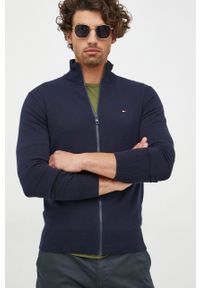 TOMMY HILFIGER - Tommy Hilfiger sweter męski kolor granatowy. Okazja: na co dzień. Kolor: niebieski. Styl: casual #4