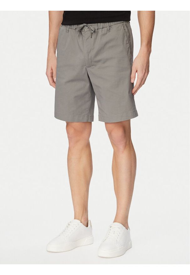 Jack & Jones Szorty materiałowe Jaiden Rocco 12292831 Szary Regular Fit. Kolor: szary. Materiał: bawełna