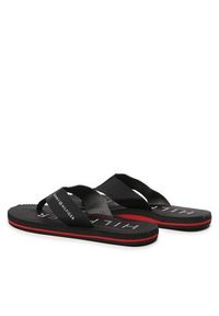 TOMMY HILFIGER - Tommy Hilfiger Japonki Massage Footbed FM0FM04474 Czarny. Kolor: czarny. Materiał: materiał #4