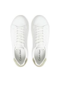 Calvin Klein Sneakersy Ff Cupsole Lace Up Lth HW0HW02570 Biały. Kolor: biały. Materiał: skóra