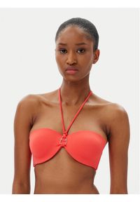 SELMARK - Selmark Góra od bikini BL416 Koralowy. Kolor: pomarańczowy. Materiał: syntetyk