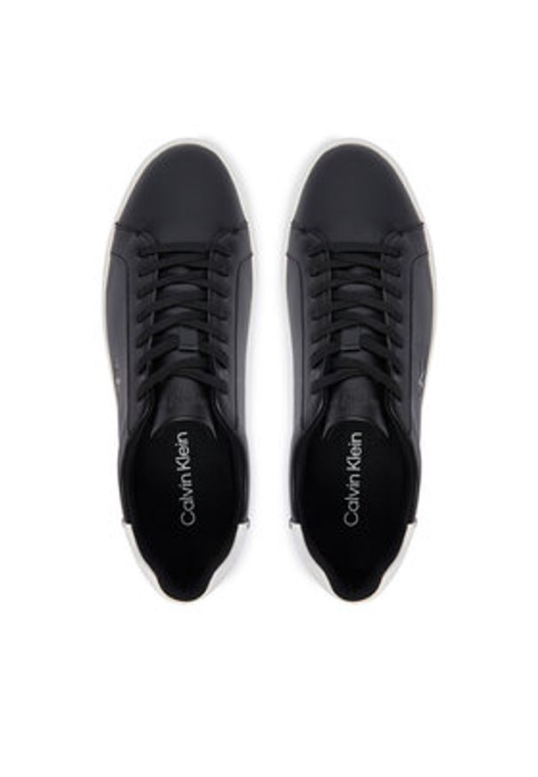 Calvin Klein Sneakersy Low Prof Cupsole Lth HW0HW03295 Czarny. Kolor: czarny. Materiał: skóra